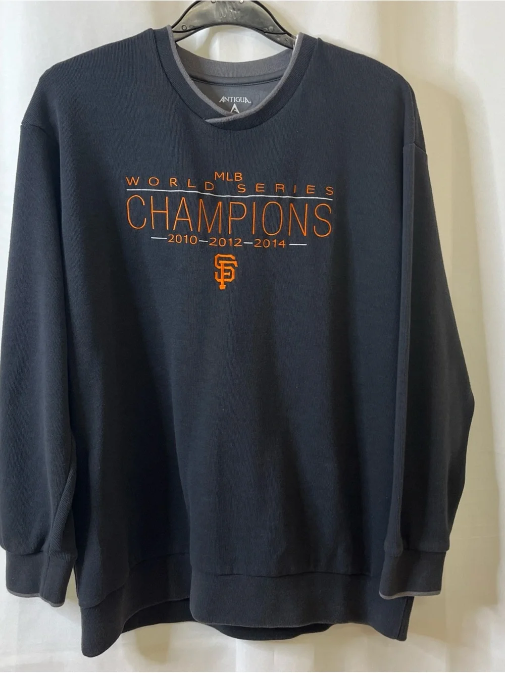 Antigua 2014 World Series Champions San Francisco Giants Sweater Men’s XXL Black